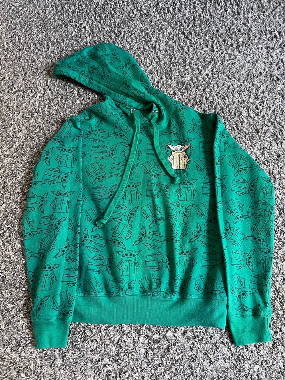 Star Wars Green Grogu All-Over Print Hoodie